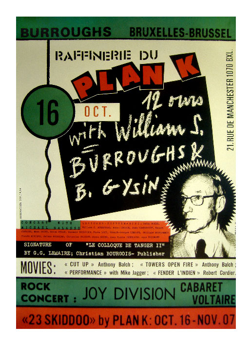 Plan K Brussels 16 October 1979 Poster